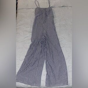 Blue and White Jumpsuit